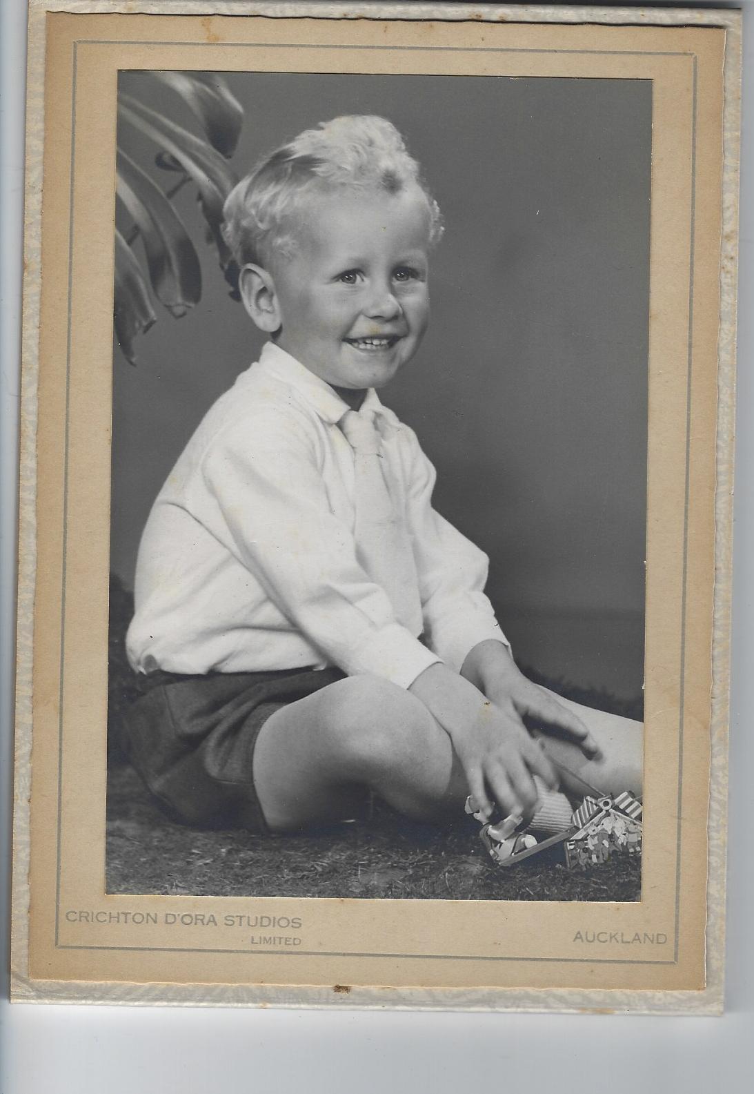 David Blyth at 3 years old
