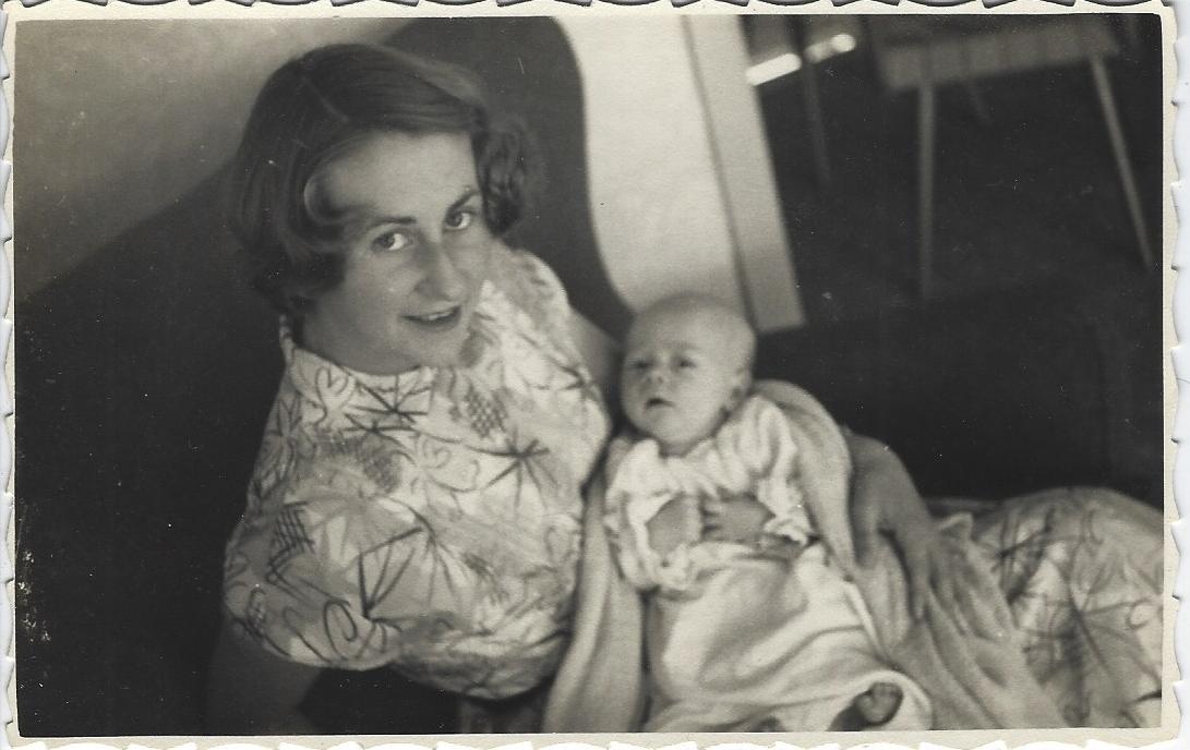 David Blyth with his mother